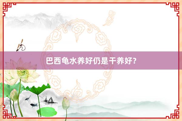巴西龟水养好仍是干养好？